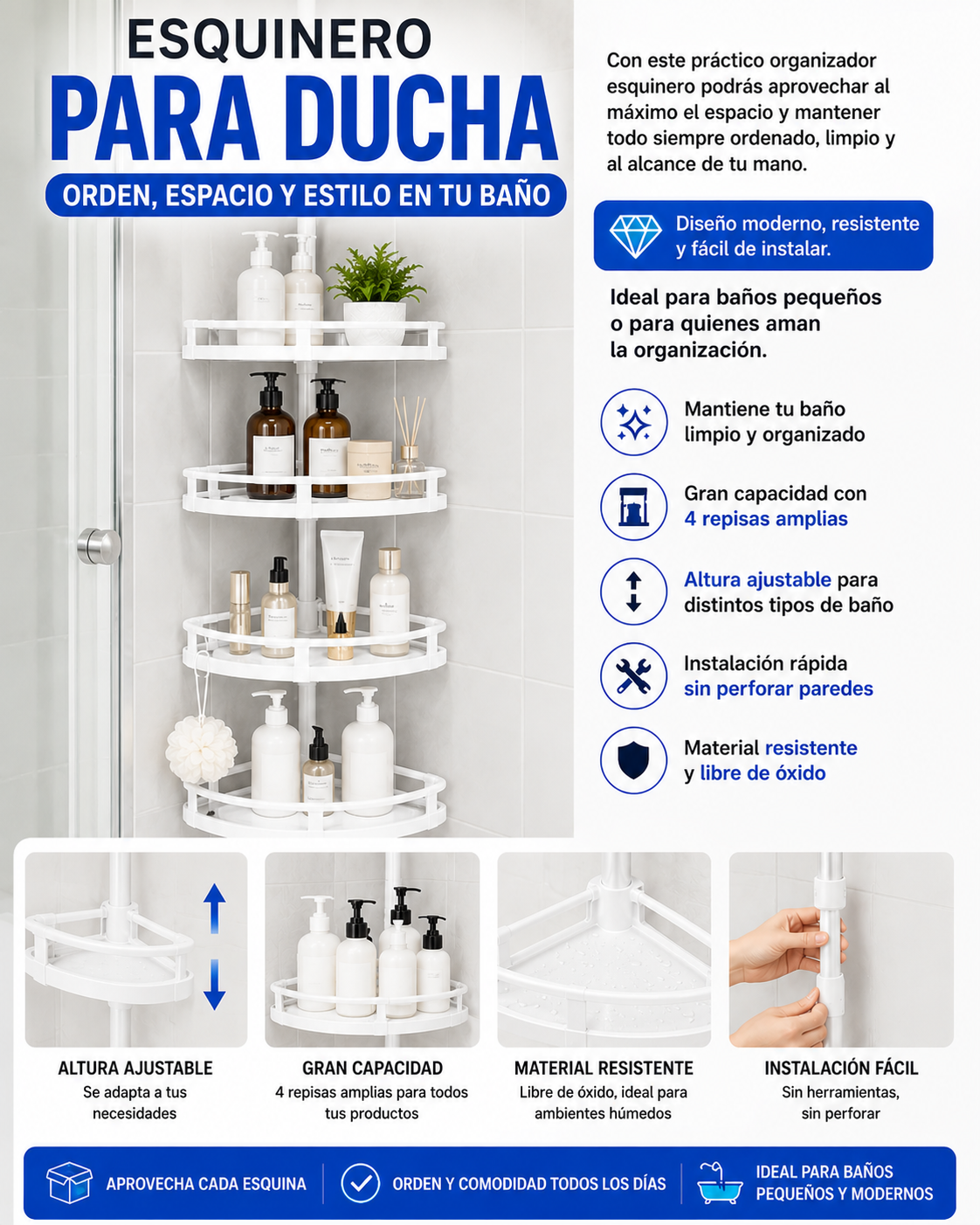 🛁 ¡Transforma tu baño y gana más espacio en minutos!